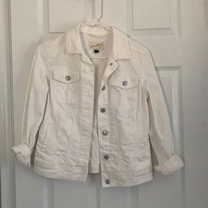 White jean jacket
